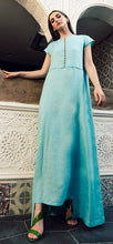 Load image into Gallery viewer, Aqua Linen Dress
