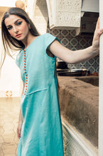 Load image into Gallery viewer, Aqua Linen Dress
